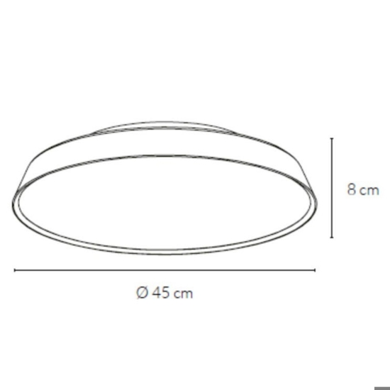 Plafoniera per cucina 40w 3000k 4000k bronzo rotonda dimmerabile pinco vivida
