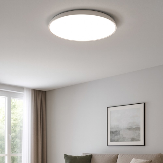 Vivida pinco plafoniera bianca led 50w 3000k 4000k rotonda dimmerabile