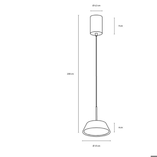 Lampada a sospensione bianca led 12w 3000k 4000k dimmerabile vivida pinco