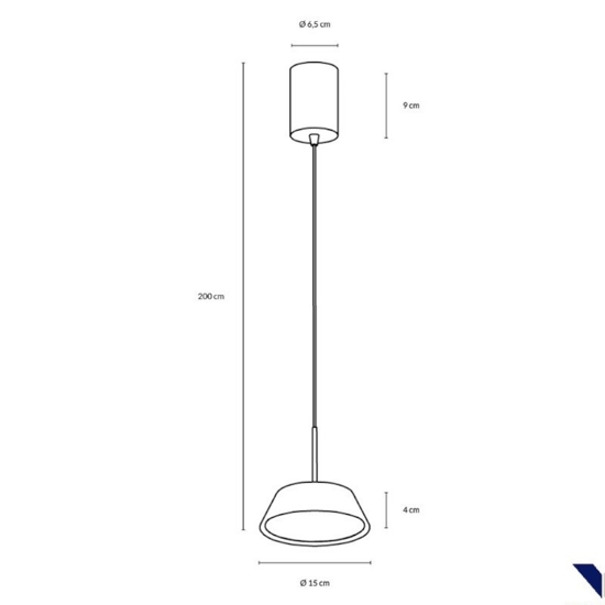 Lampada a sospensione per isola vivida pinco led sabbia dimmerabile