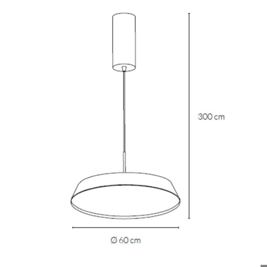Vivida pinco lampadario da cucina sabbia led 50w 3000k 4000k dimmerabile