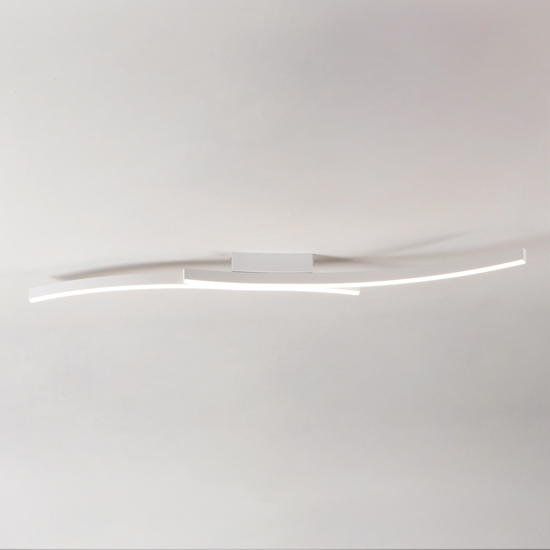 Vivida hyperbola bianca plafoniera led 40w 3000k 4000k design moderna
