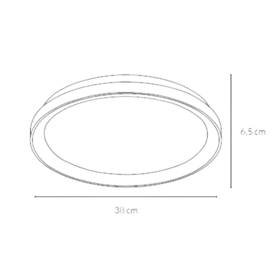 Plafoniera bianca vivida lifering 48w 3000k 4000k