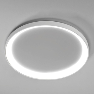 Plafoniera bianca rotonda 60cm led 60w 3000k 4000k vivida lifering-r