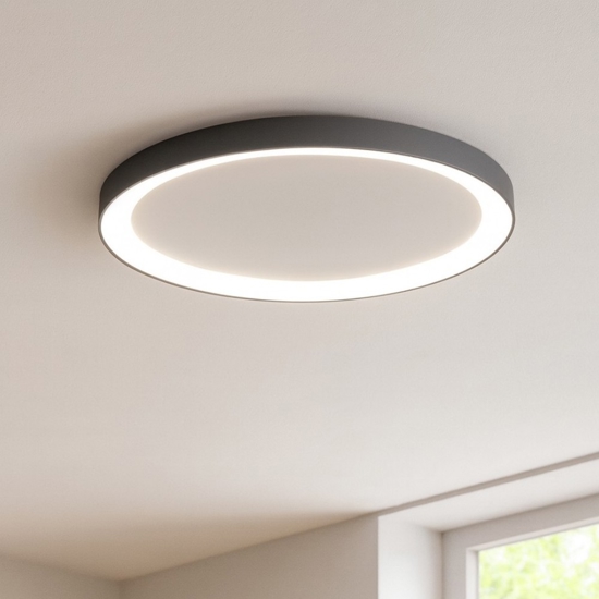 Plafoniera bronzo vivida  lifering-r tonda 60cm led 60w 3000k 4000k