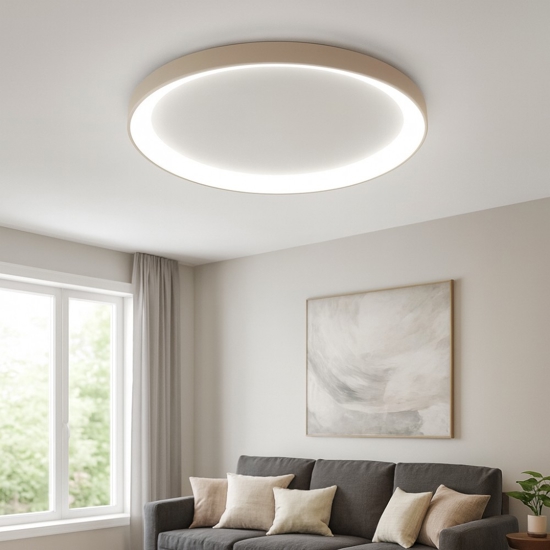 Plafoniera sabbia moderna led 60w 3000k 4000k vivida  lifering-r