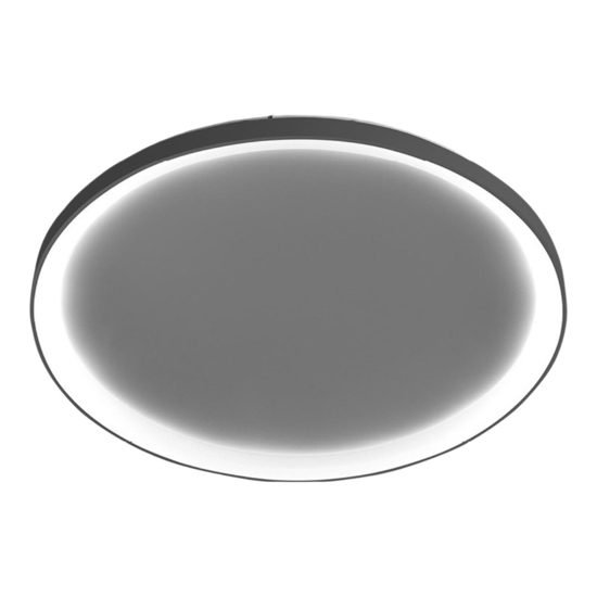 Plafoniera led 80w 3000k 4000k bronzo ovale vivida  lifering-r