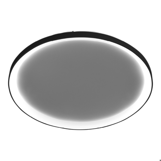 Plafoniera vivida  lifering-r rotonda nera led 80w 3000k 4000k