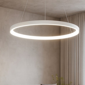 Lampadario rotondo bianco led 60w 3000k 4000k vivida lifering