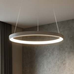 Lampadario moderno vivida  lifering-r titanio led 60w 3000k 4000k rotondo