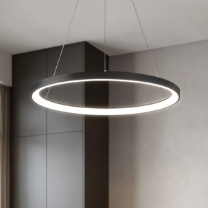 Vivida lifering bronzo lampadario moderno led 80w 3000k 4000k rotondo