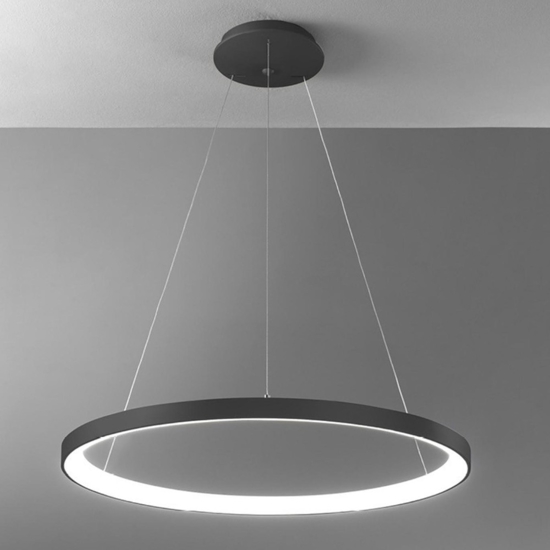 Vivida lifering bronzo lampadario moderno led 80w 3000k 4000k rotondo