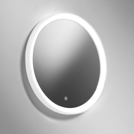Specchio rotondo da parete vivida lifering bianco touch led