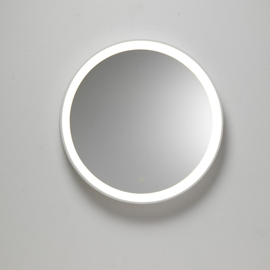 Specchio rotondo da parete vivida lifering bianco touch led