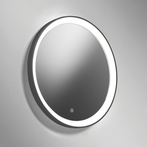 Specchio ovale vivida lifering bronzo led touch 25w 3000k