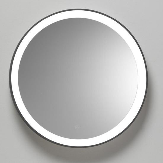 Specchio ovale vivida lifering bronzo led touch 25w 3000k