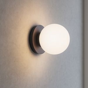 Vivida applique pearl led 4w 3000k bronzo vetro bianco moderna