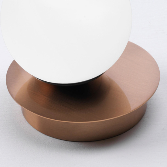 Lampada da comodino vivida pearl abat-jour oro rosa led 4w 3000k
