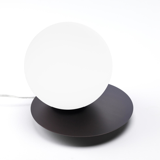 Vivida abat-jour pearl bronzo vetro bianco 12w 3000k da comodino