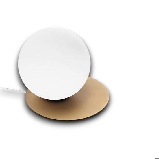 Vivida pearl abat-jour lampada da comodino oro led 12w 3000k