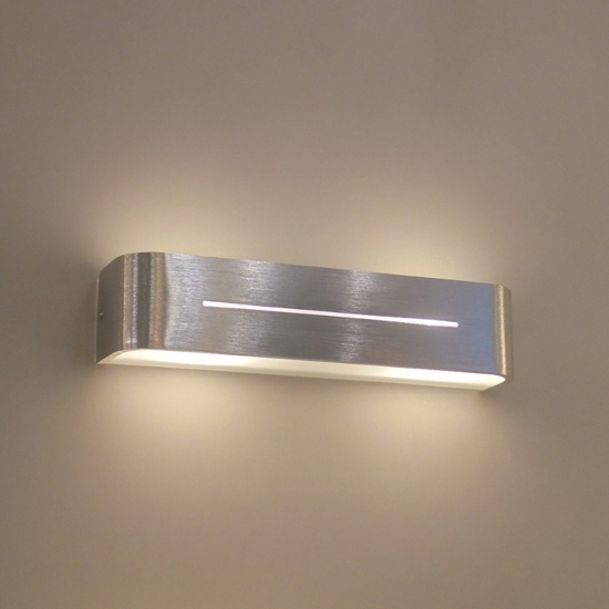 Posta ap2 lampada da parete orizzontale grigio ideal lux