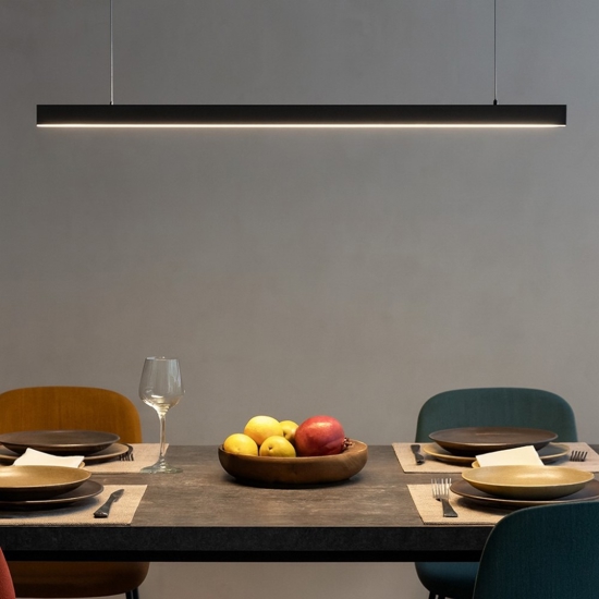 Lampadario moderno bronzo vivida segmento led 40w cct