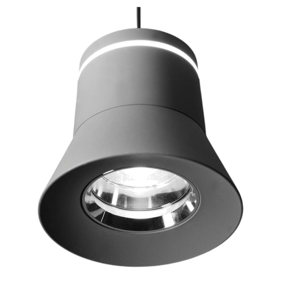 Lampada sospensione vivida cloche grigio led 6w 3000k