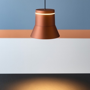 Vivida cloche lampada a sospensione caffe led 6w 3000k