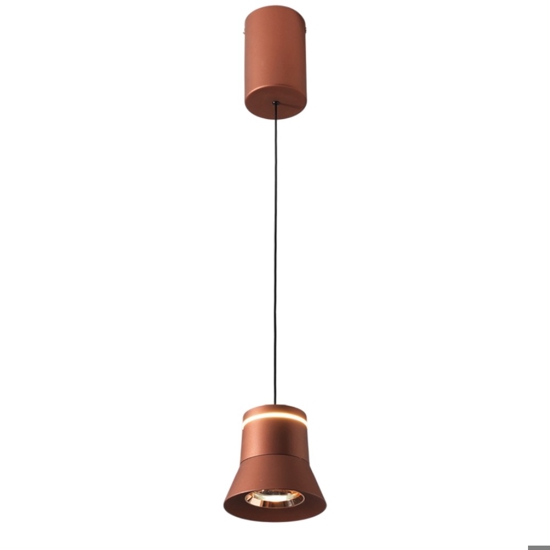 Vivida cloche lampada a sospensione caffe led 6w 3000k