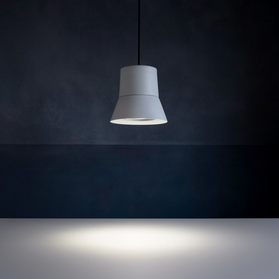 Lampada bianca a sospensione moderna led 6w 3000k vivida cloche