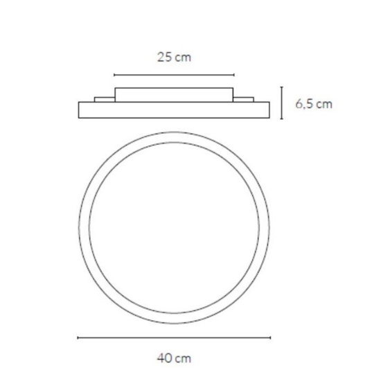 Vivida atena plafoniera per cucina bianca led 3000k 4000k minimal