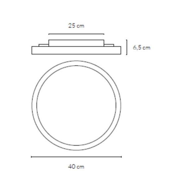 Plafoniera rotonda nera da cucina led 36w 3000k 4000k vivida atena