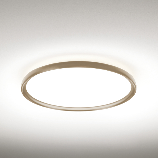 Vivida plafoniera atena rotonda sabbia led 55w 3000k 4000k da cucina