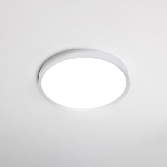 Plafoniera moderna tonda 50cm bianca led 40w cct dimmerabile