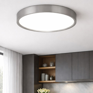 Vivida hera plafoniera moderna 50cm titanio led 40w cct dimmerabile