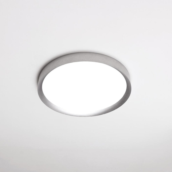 Vivida hera plafoniera moderna 50cm titanio led 40w cct dimmerabile