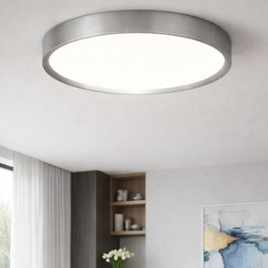 Hera vivida plafoniera rotonda titanio led 50w cct 60 cm