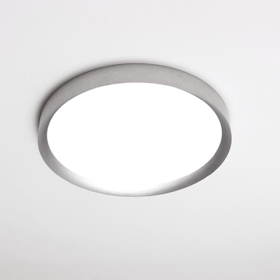 Hera vivida plafoniera rotonda titanio led 50w cct 60 cm