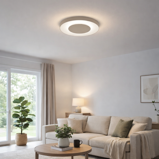 Aurea vivida plafoniera rotonda moderna sabbia led 3000k 4000k 40 cm