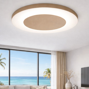 Vivida aurea plafoniera led cct dimmerabile sabbia 60 cm