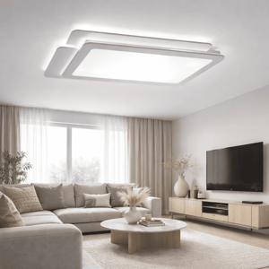 Vivida trinity plafoniera moderna led 110w cct dimmerabile