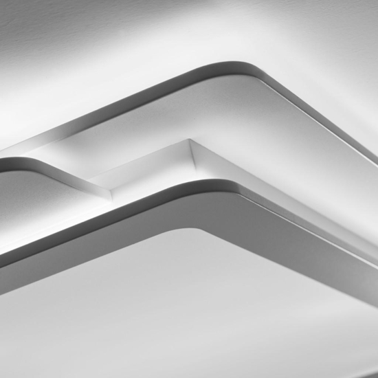 Vivida trinity plafoniera moderna led 110w cct dimmerabile