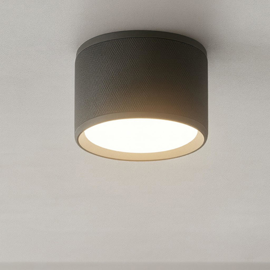 Enigma viviva faretto da soffitto antracite moderno h6cm