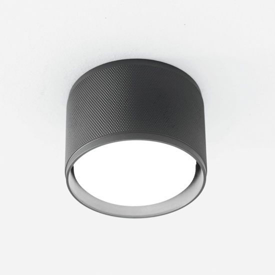 Enigma viviva faretto da soffitto antracite moderno h6cm