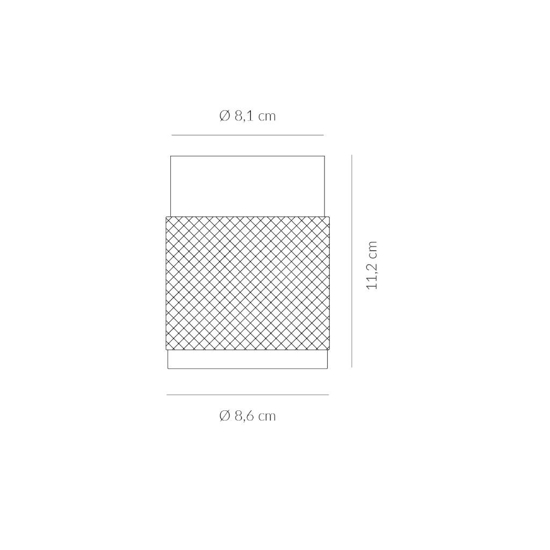 Faretto da soffitto cilindro antracite vivida enigma h11cm
