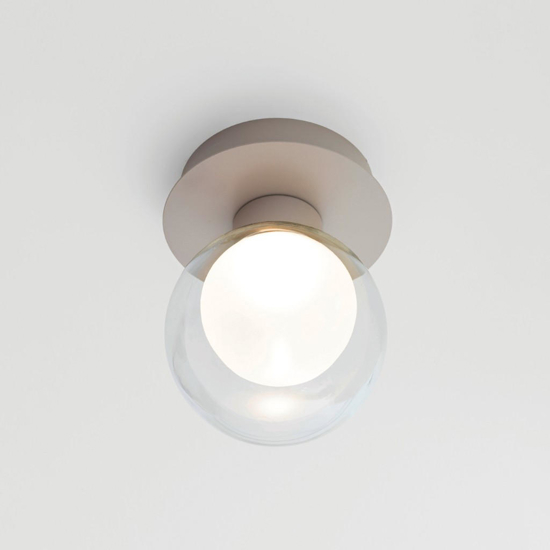 Vivida essence applique da parete champagne sfera vetro led 8w 3000k
