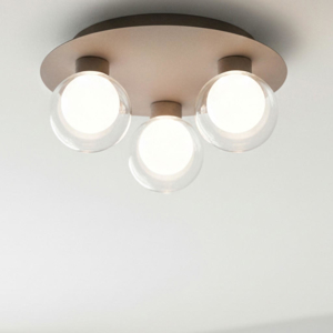Vivida essence plafoniera 3 luci champagne led 3000k