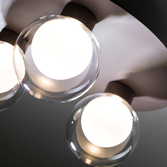 Vivida essence plafoniera 3 luci champagne led 3000k