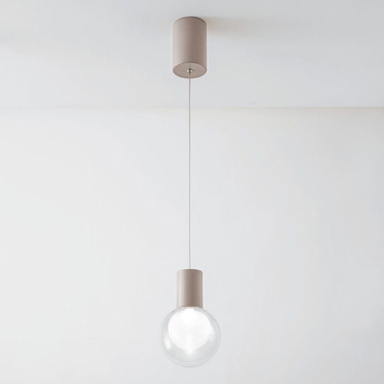 Vivida essence lampada a sopensione per isola cucina sfera vetro led 3000k