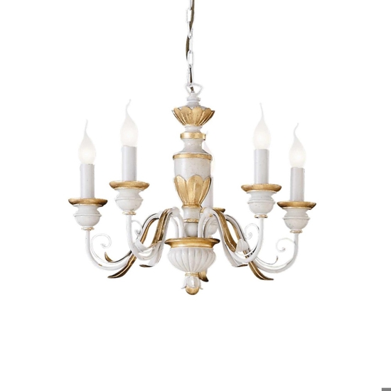 Ideal lux firenze sp5 lampadario per camera matrimoniale cinque luci classico